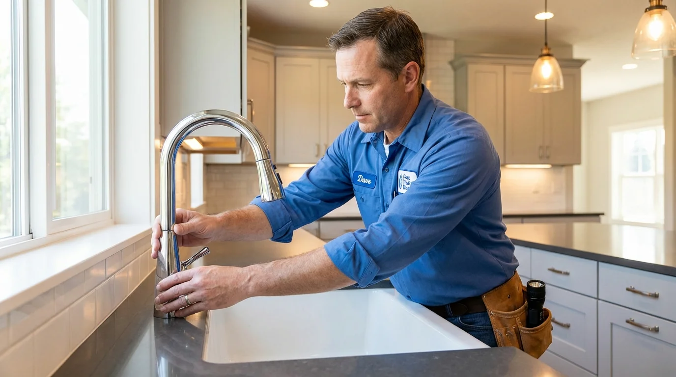 Kitchen faucet installation by Johns Plumbing LLC in Spearman