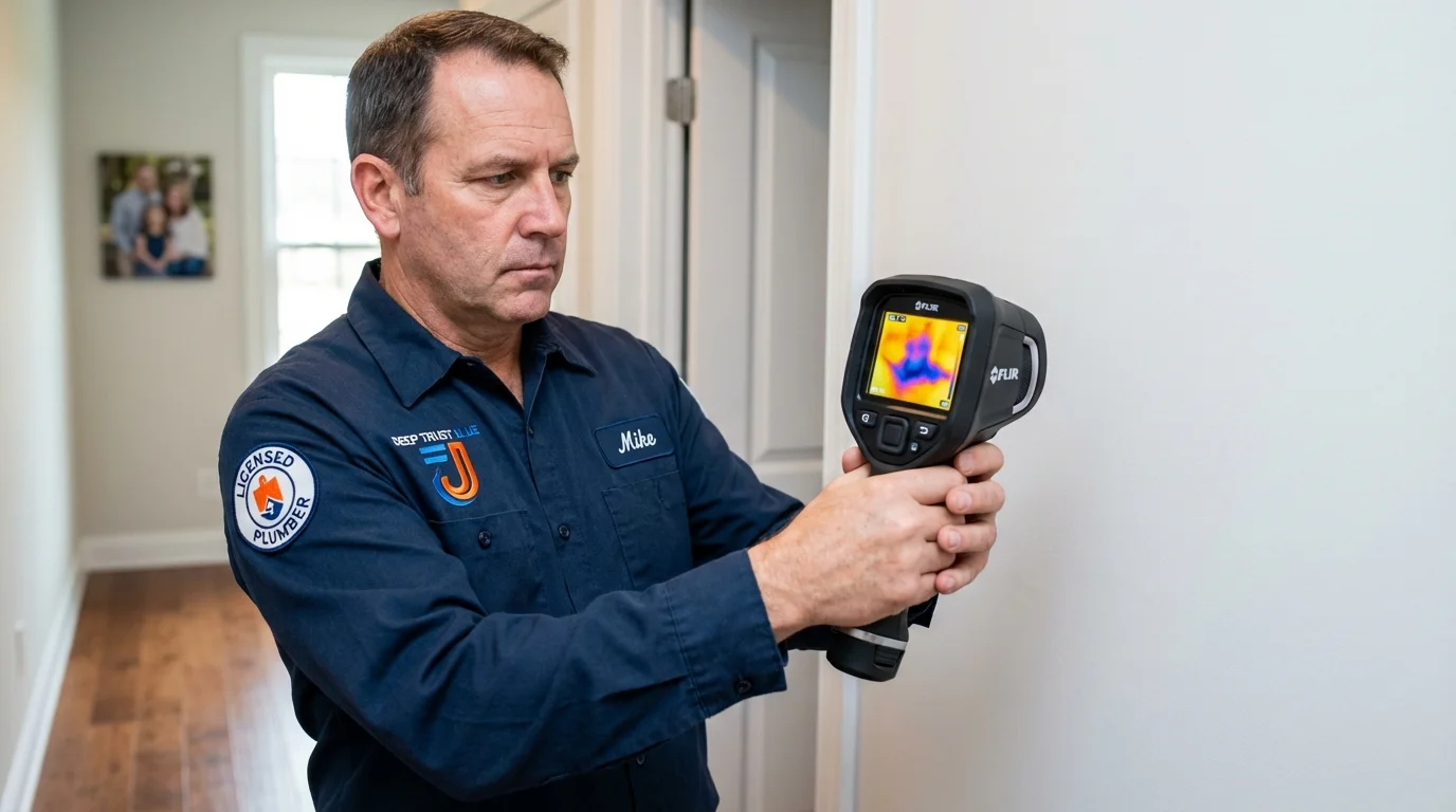 Thermal imaging leak detection by Johns Plumbing LLC in Spearman